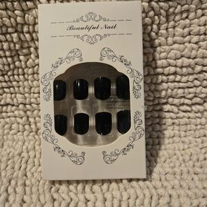 Black Press-On Nails - Classic Black